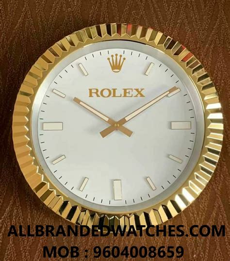 vintage rolex clock|Rolex wall clock for sale.